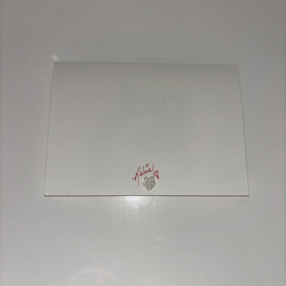 Handmade Raggedy Ann Greeting Card with Silver Lined Envelope Fabric Layered Art - Picture 4 of 9